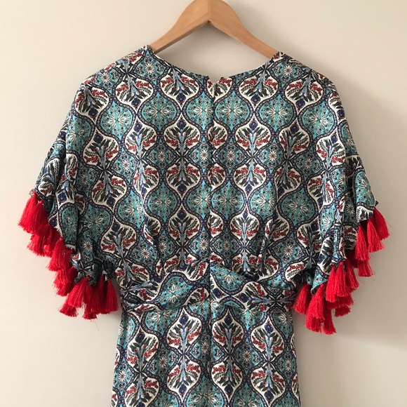 NWT Anthropologie Sachin & Babi Tassel Maxi Dress 0 - Picture 12 of 14